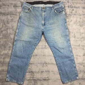 Wrangler Blue Slim Straight Jeans Classic Style